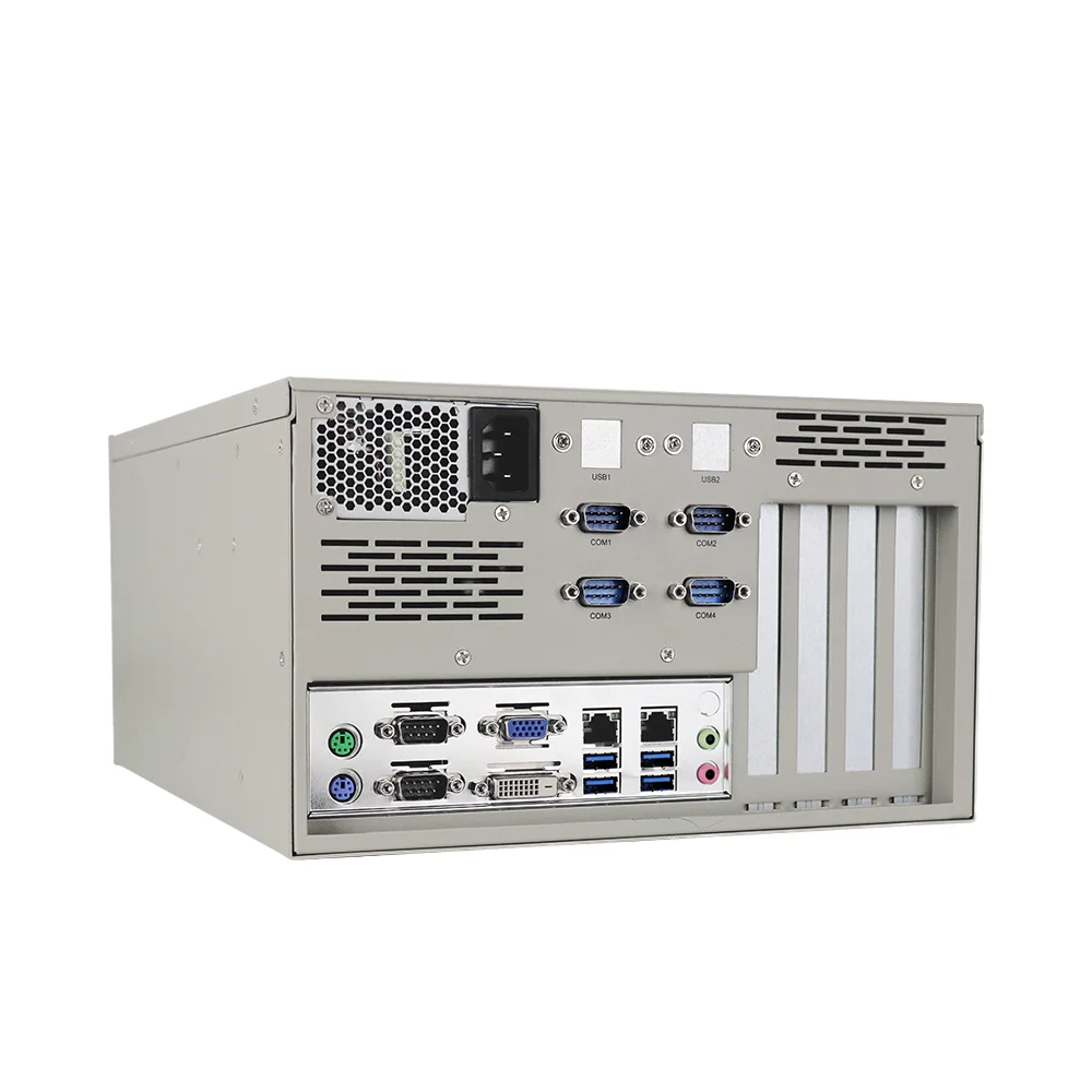 4U Firewall Rack Mount Network Cloud Server Chassis Core I3 I5 I7 Dual LAN Industrial PC DDR4 Memory SSD/HDD Stock Used
