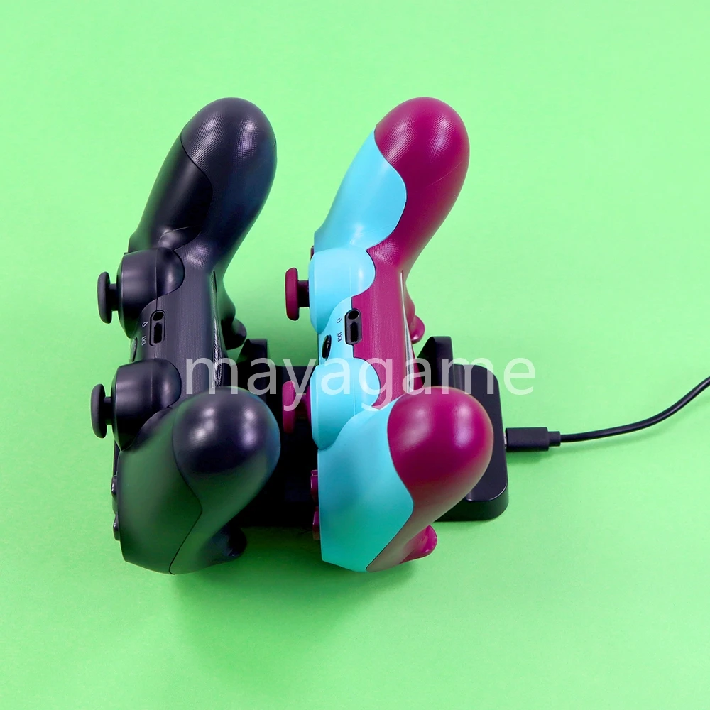 10 stücke Für PS4 Dual USB Lade Dock Station Stehen Ladegerät Game Controller Griff Mit Kabel