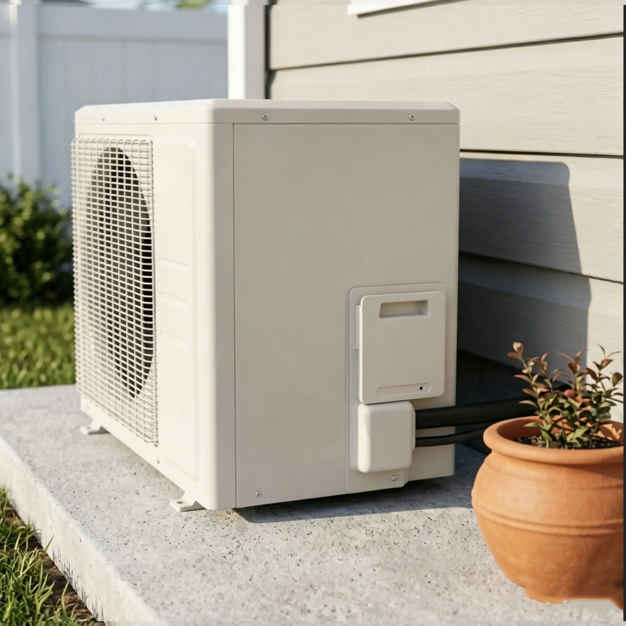 Universal Air Conditioner Wiring Cover Weatherproof Outdoor Terminal Protection Cover Electrical Connection Box for Condenser