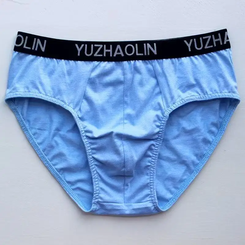 Teen Briefs Cotton Men's Underwear Men's Cotton Mid-rise Briefs Fashion Loose Boys Shorts 3/pcs