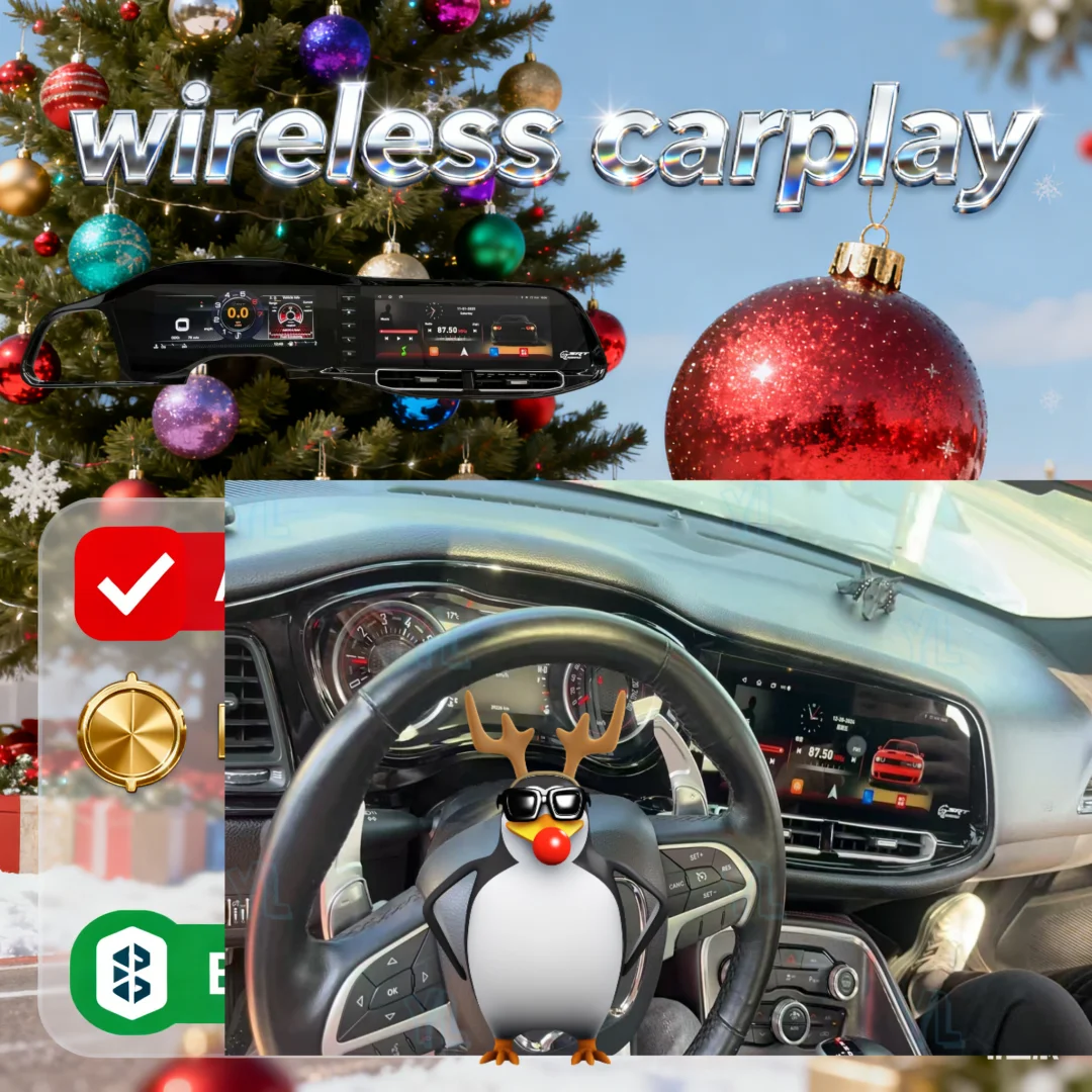 شاشة تعمل باللمس ل دودج تشالينجر شاحن SRT Hellcat 2010-2024 جديد Carplay أندرويد راديو السيارة LCD مشغل وسائط متعددة 4G GPS Navi