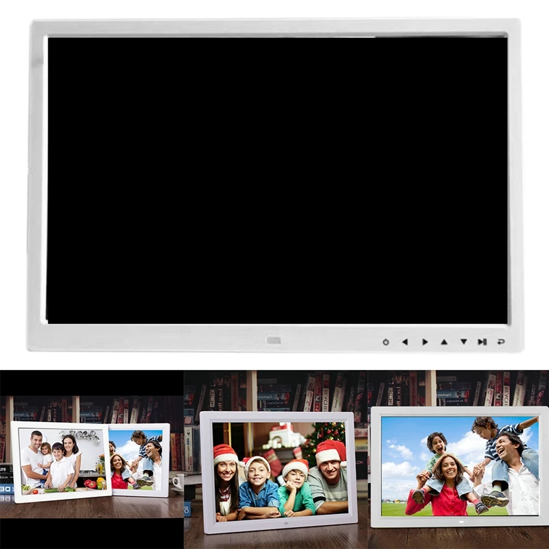 

17 Inch TFT-LCD HD Digital Photo Frame Resolution 1440X900 Slideshow Clock Remote Desktop Movie Player