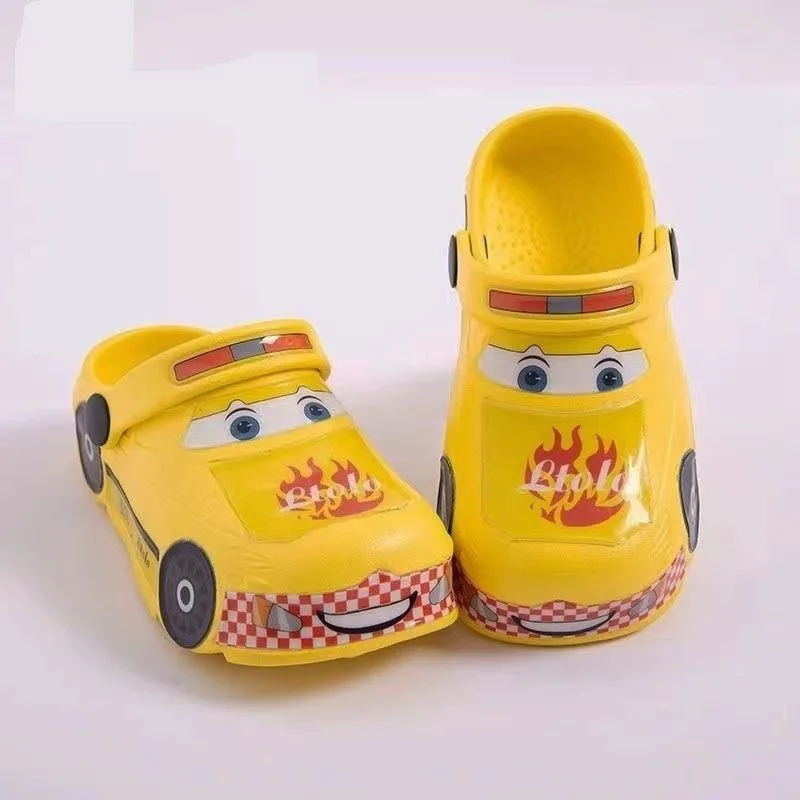 New Lightning McQueen Children\'s Slippers Round Toe Lightweight Cartoon Toy Story Korean Style Beach Shoes Sandals and Slippers