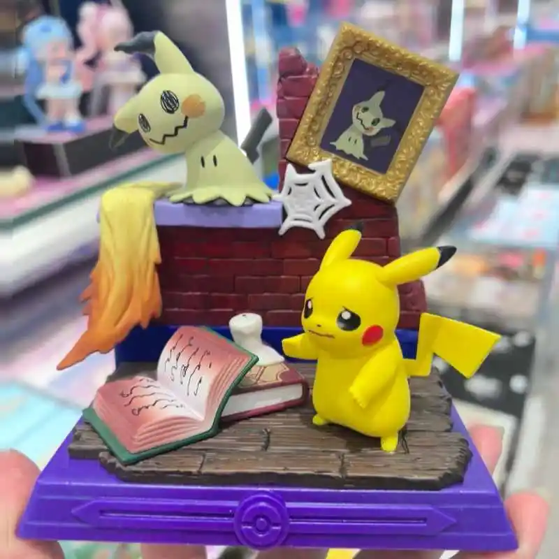 Funism جديد حقيقي بوكيمون بيكاتشو وأصدقائه سلسلة صندوق أعمى Kawaii بولي كلوريد الفينيل سطح المكتب الحلي تحصيل التماثيل لعبة مجسمة #2