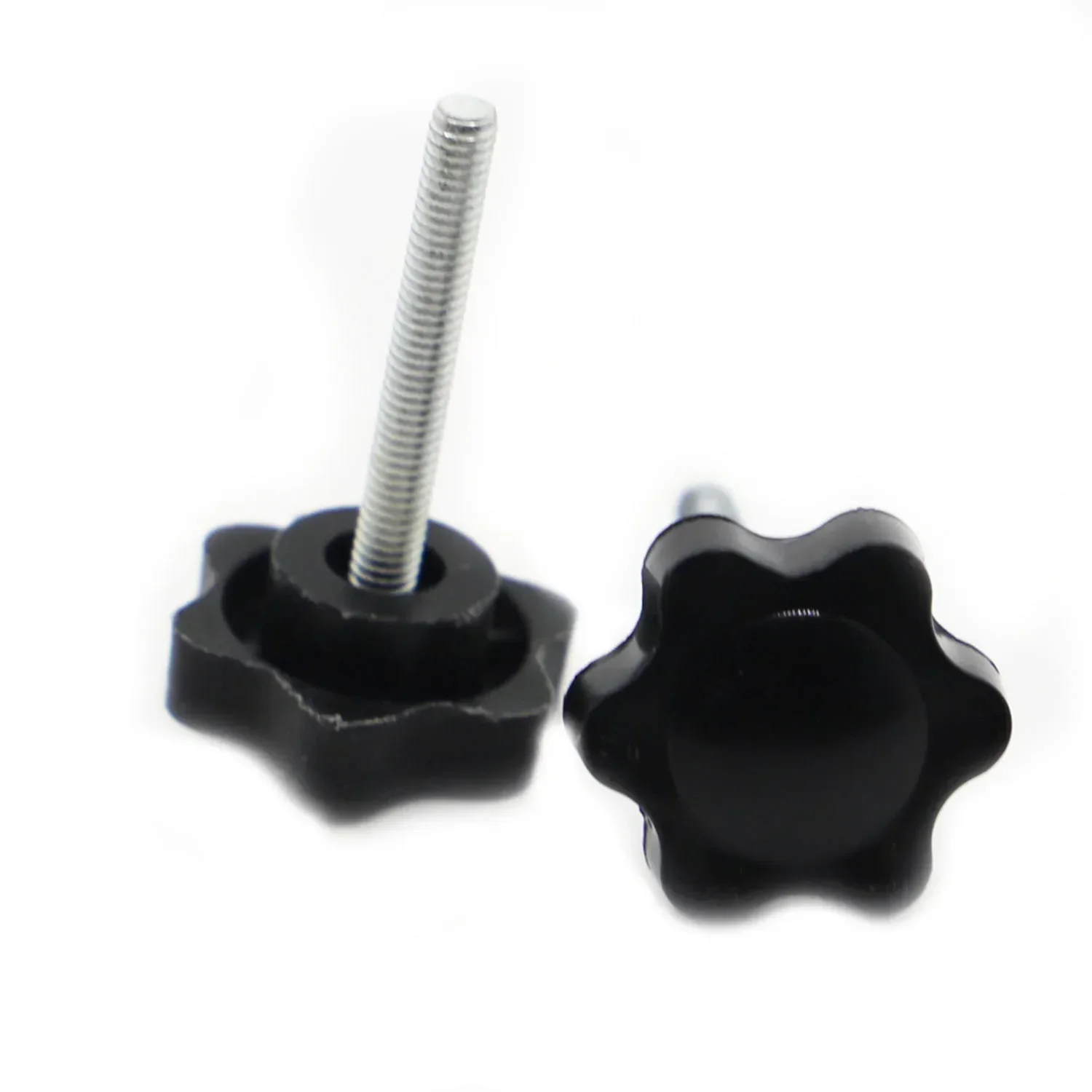 M4 M5 M6 M8 M10 M12 Plastic Handle Plum Hand Tighten Screw Star-Shaped Tightening Nuts Bakelite Carbon Steel Knob Bolt