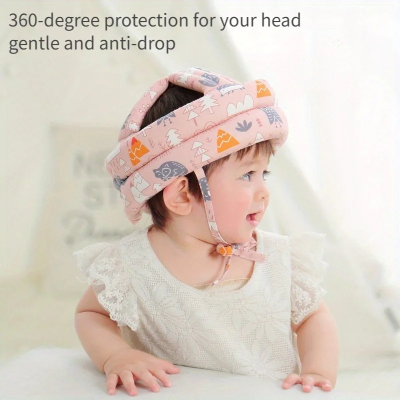 Baby Anti-collision Hat Baby Toddler Anti-fall Hat Children's Anti-fall Head Cap Safe and Breathable Can Be Washed All Seasons image 6