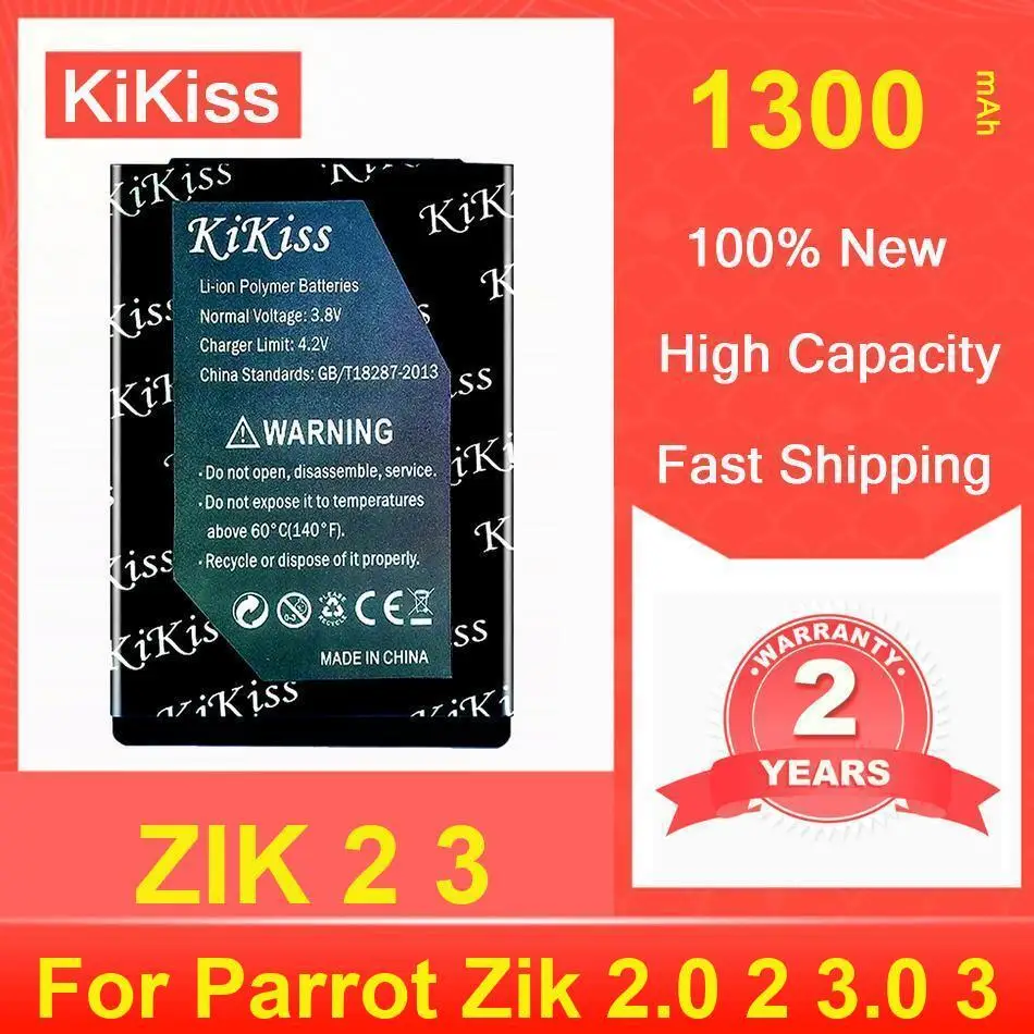 

1300Mah Kikiss Powerful Battery For Parrot Zik 2 3 2.0 3.0 Zik3 Zik2