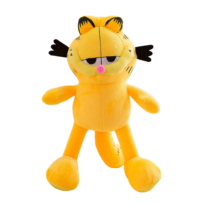 40Cm Kawaii Garfield Baby peluche bambola Pp cotone riempito cartone animato grande gatto Anime bambola letto cuscino cuscino lombare regalo di