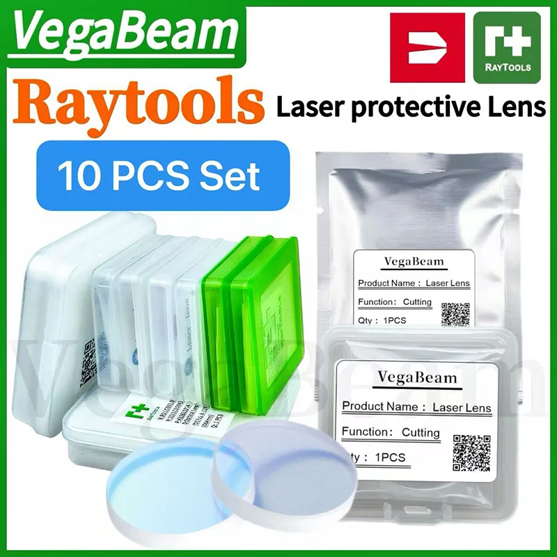 

10 PCS set Raytools Original Protective Lens 37x7mm Laser Optical Protection Windows 27.9x4.1mm 211LCG0020 Fiber Cut Head Parts
