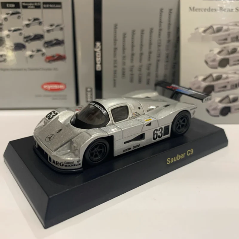KYOSHO масштаб 1:64 Sauber C9 Le Mans No 63 No 62 имитация сплава модель автомобиля игрушки дисплей подарки коллекция украшений