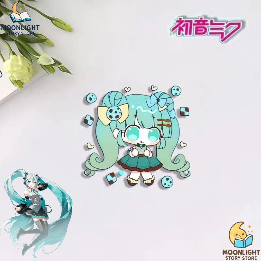 Hatsune Miku Anime Merch Brooch Pin Virtual Singer Badge Clothes School Bag Pencil Case Pendant Student Gift Pendant for Fan