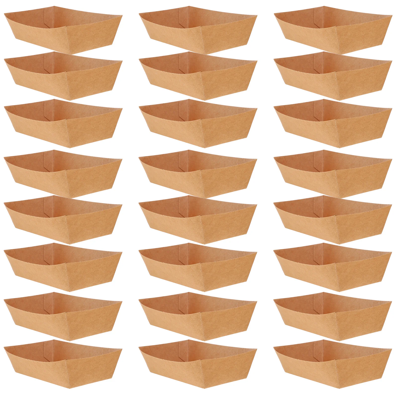 100 Pcs Paper Boat Box Sushi Tray Disposable Appetizer Plates Platter Charcuterie Serving