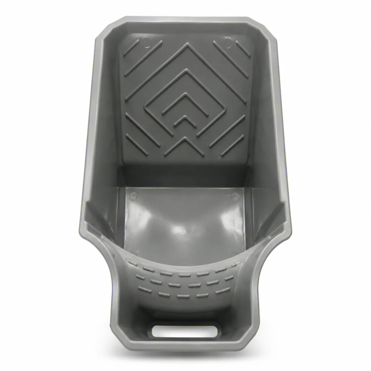 4-Inch Handheld Paint Cup with Roller Frame Durable PP Material Large Capacity Easy Matching for Brushes & Rollers Gray