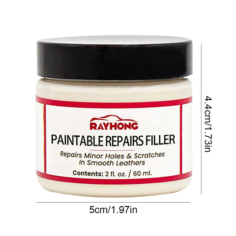 Leather restoring paste 60ml Natural Leather Filler Repair Compound Leather Restoration Cream For Tears Crack Burns Holes Filler