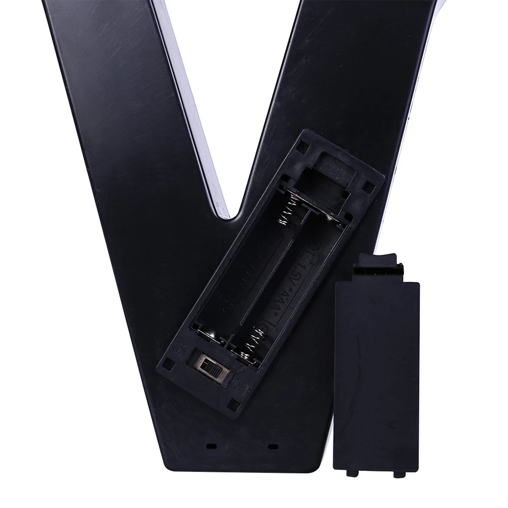 

Creative Led Alphabet V Shaped Letter Lights For Wedding Party Home Decor White No Batteries Hanging Night Lamp Safe