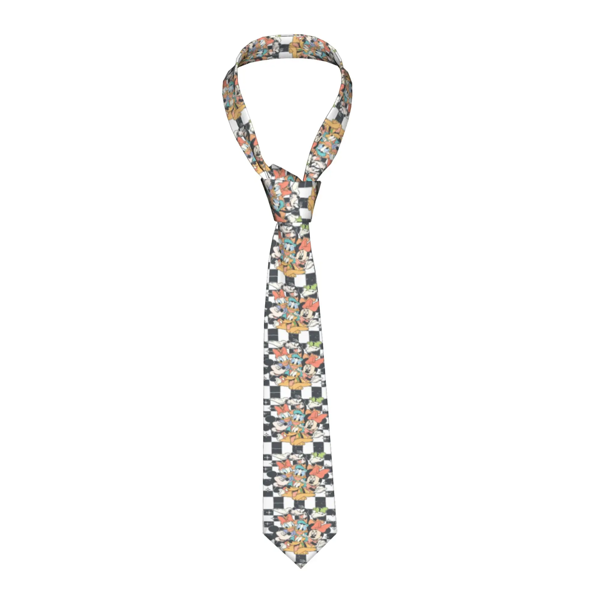 

Классические мужские шелковые деловые галстуки с мультяшными персонажами: Микки и Минни Маус, Дональд Дак, Плуто, Гуфи