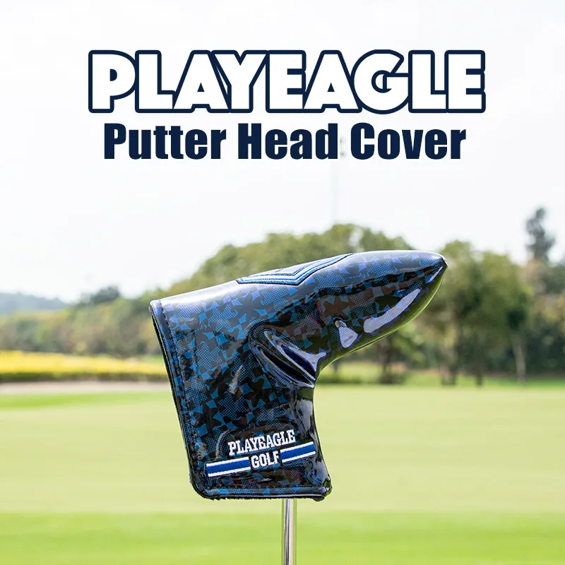 Playeagle Crystal Blade Golf Putter Head Bescherming Cover Blauw & Rode Golf Head Cover