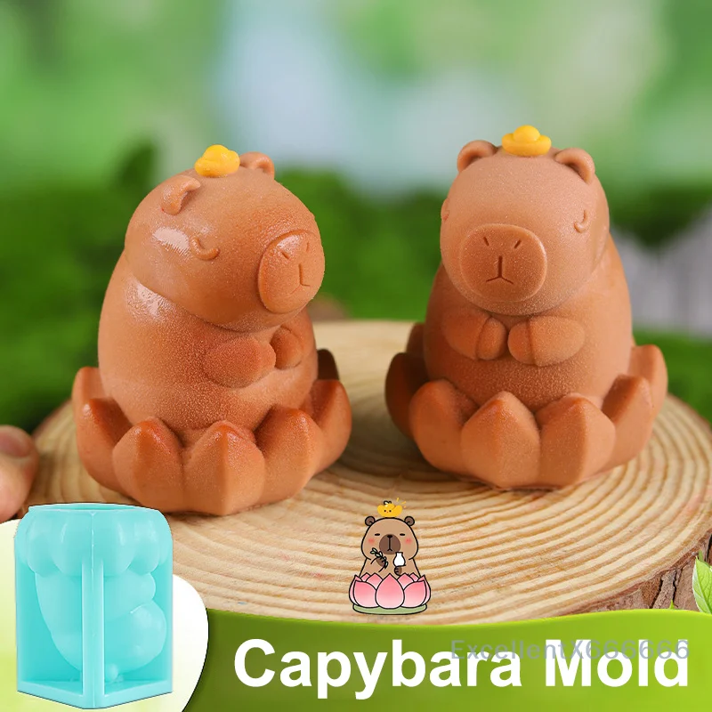 Süße Capybara Milch Gelee Silikonform Pudding Capybara Delphin Pudding Silikonform Home Backzubehör