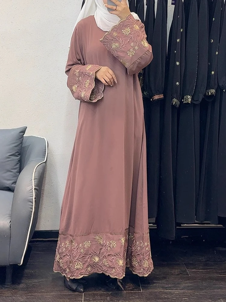 

Eid Women Abaya Party Dress Embroidery Muslim Abayas Diamond Jalabiya Ramadan Dresses Vestidos Largos Kaftan Arab Long Robe 2025