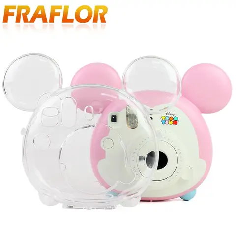 Funda de cristal transparente de PVC para Fuji Fujifilm Instax Mini TSUM Instax Mini TSUMTSUM, funda transparente para cámara, juego de fundas