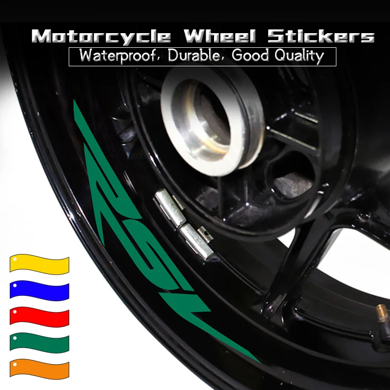 

Newlest For Aprilia RSV RSV4RF Motorcycle Wheels Inner Rim Stripe Tapes Reflective Stickers Waterproof Decoration Decals rsv 4rf