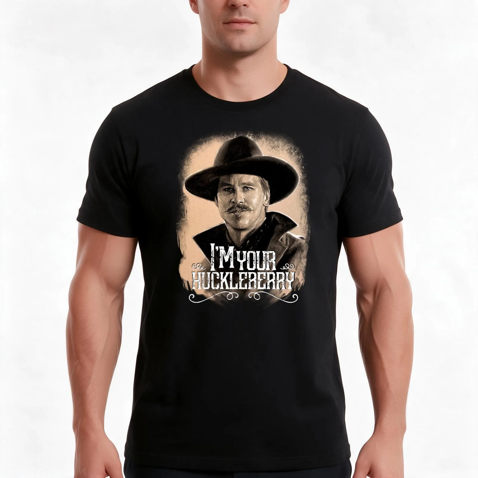 Doc Holliday Huckleberry Tombstone Wyatt Earp T-Shirt Summer Casual Cotton Tee Oversized Streetwear Tops Unisex Men Women