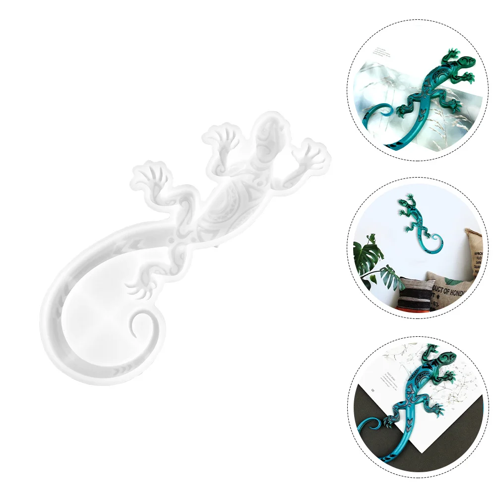 

Silicone Gecko Wall Hanging Mold DIY Art Craft for Home Decor Creative Design Easy to Use with Excellent Texture and Fast