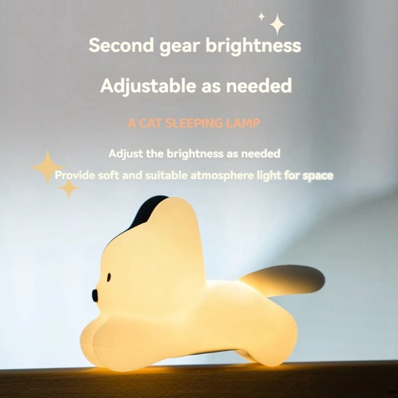 Feitian ลูกแมว Night Light USB ชาร์จห้องนอนข้างเตียงบรรยากาศสาวของขวัญวันเกิด Night Light