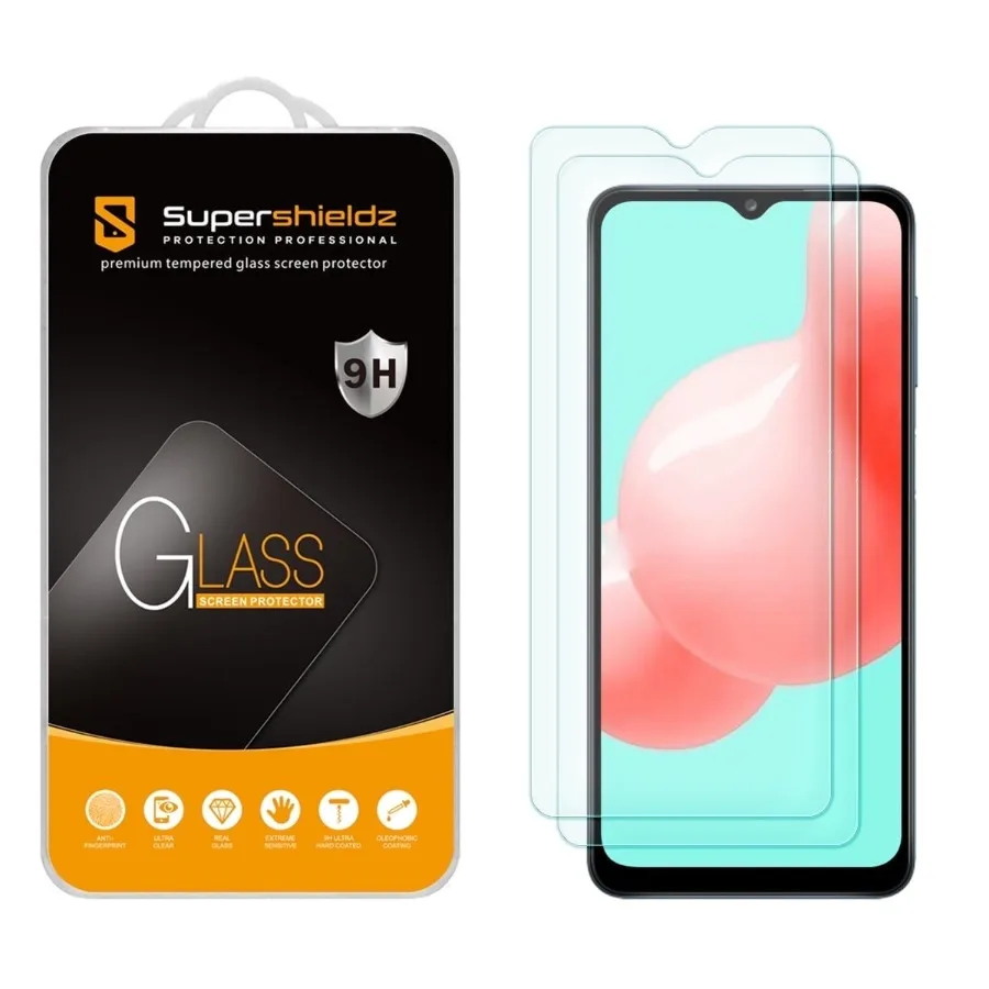 

[2-Pack] for Samsung Galaxy A32 5G/ A03/ A03 Core Tempered Glass Screen Protector, Anti-Scratch, Anti-Fingerprint, Bubble Free