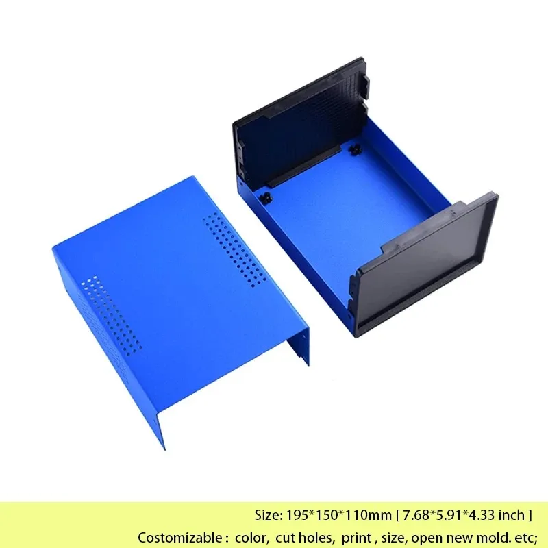 195x150x110mm Iron Junction Box Diy Enclosure For Project Box Iron Power Supply Equipment Case Custom Iron Electric Enclosure