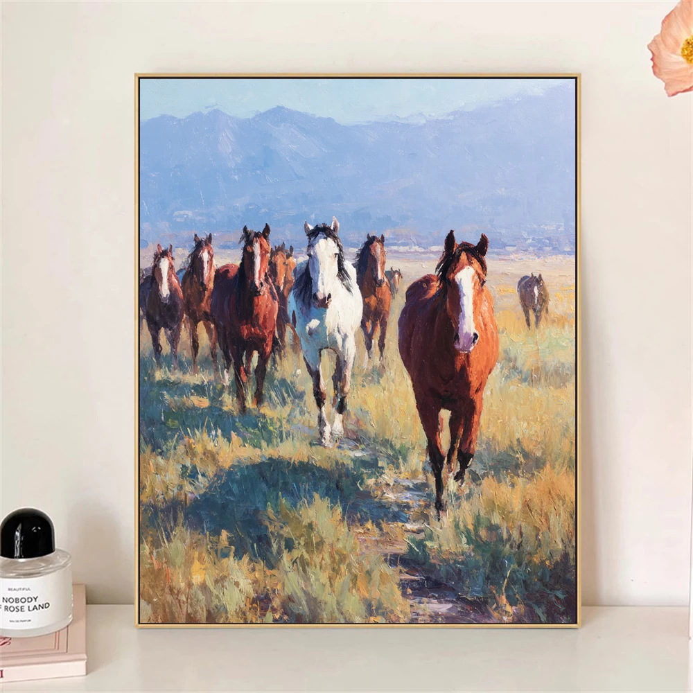 Paint by Numbers For Adult Kit The Galloping Horse DIY Dropshipping acrylic Oil Painting Canvas by Number Home Decor