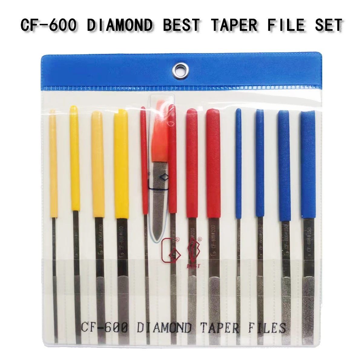 

Best Diamond File CF600 Deburring Files Tool Set Wholesale Hand Tools Support High Quality Mold Removal Fire Pattern Flat Taper