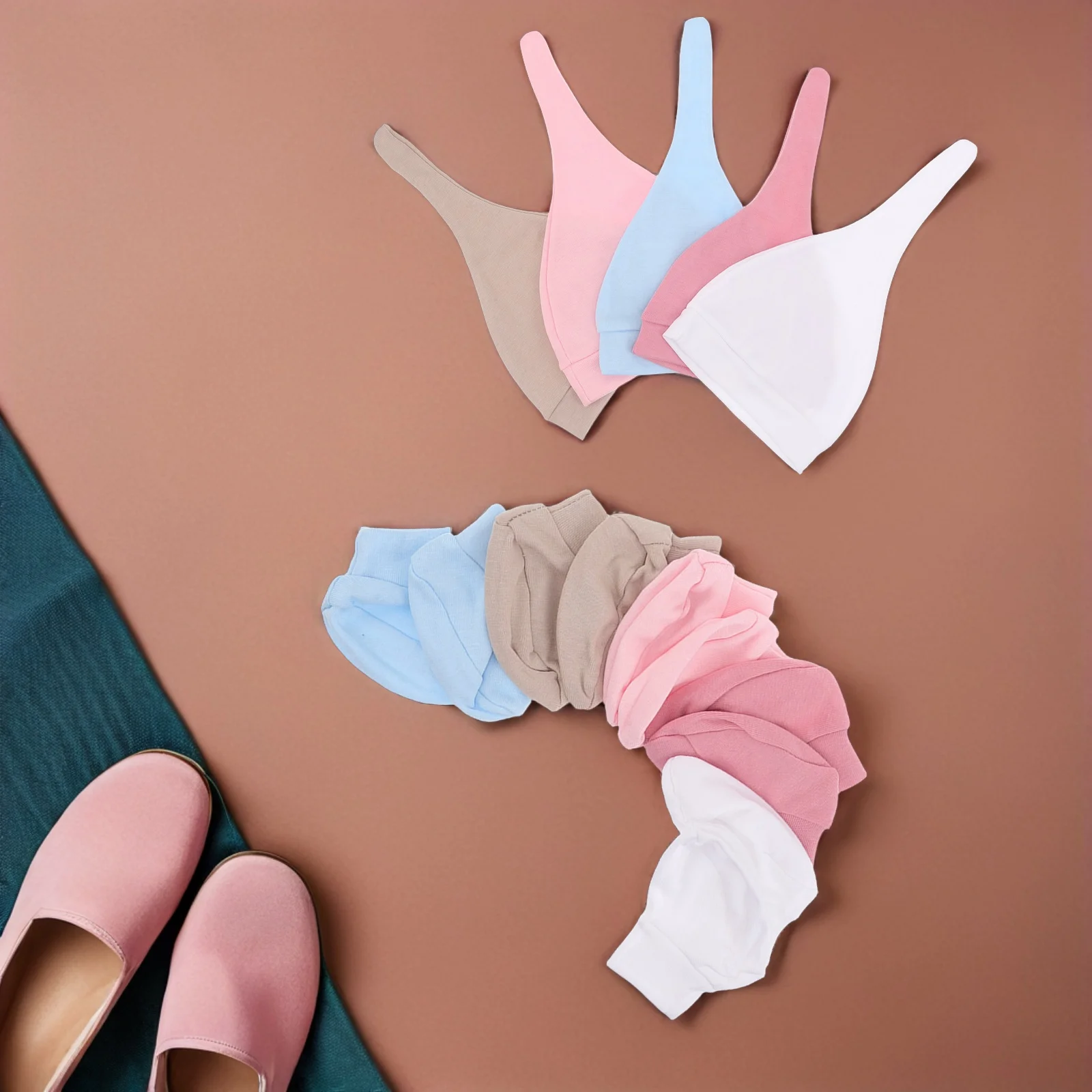 

Baby Clothing Set Infant Outfit Newborn Cotton Hat Mittens Socks Anti Scratch Easy Wear Versatile Essentials for Boys Girls