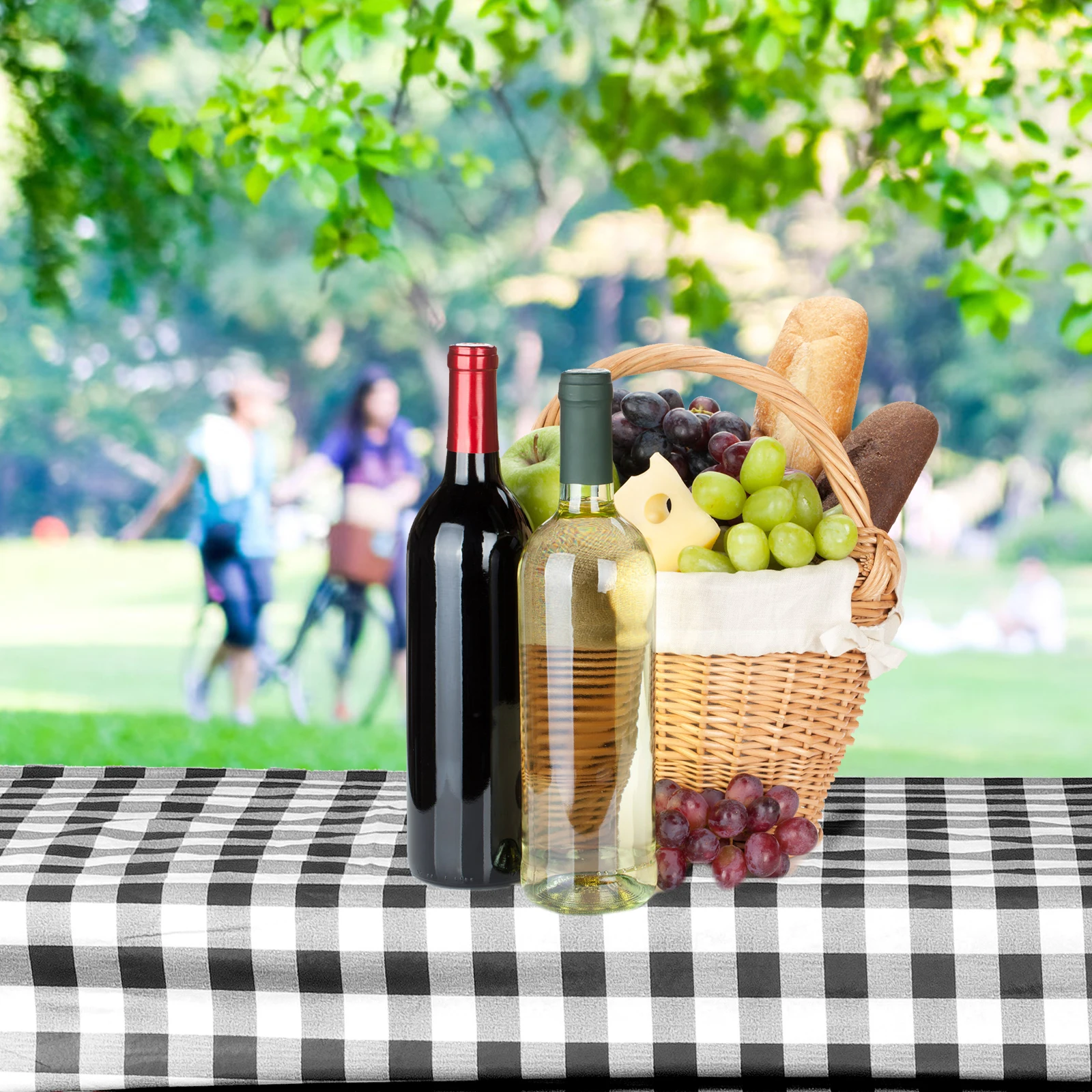 

1Set Elastic Waterproof Picnic Table Cover with Bench Covers Fitted Tablecloth Outdoor Camping and Picnic Supplies