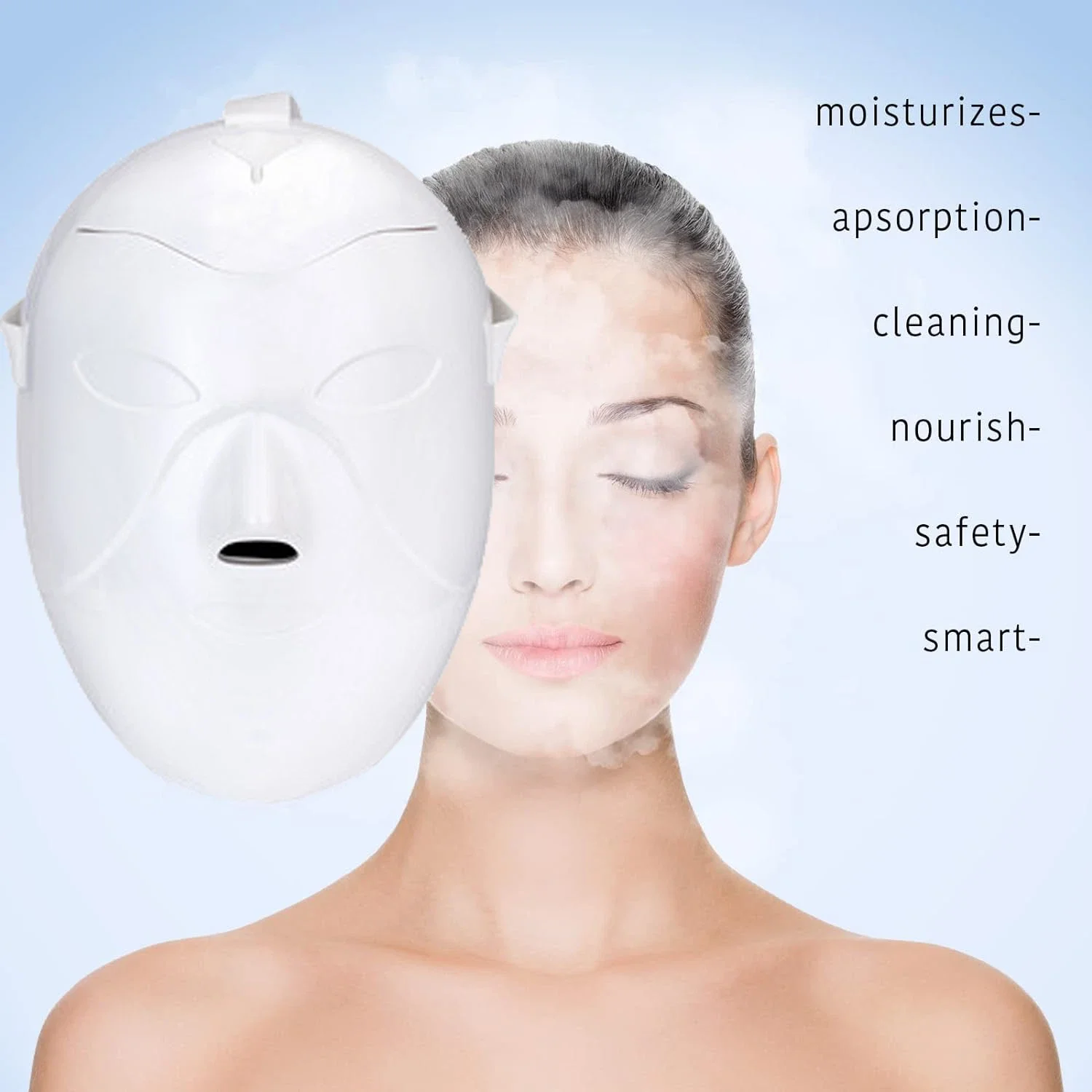 Nano Ionische gezichtsstoomboot Masker Hydraterend instrument Draagbaar schoonheidsapparaat VS