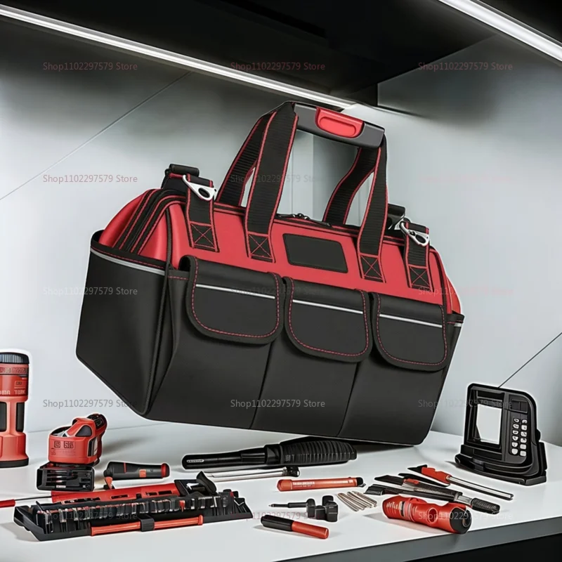 أظافر فولاذية مقاومة للماء من قماش أكسفورد، إدراجات وظيفية لزيادة سعة تحميل متينة لتخزين ورشة عمل البناء