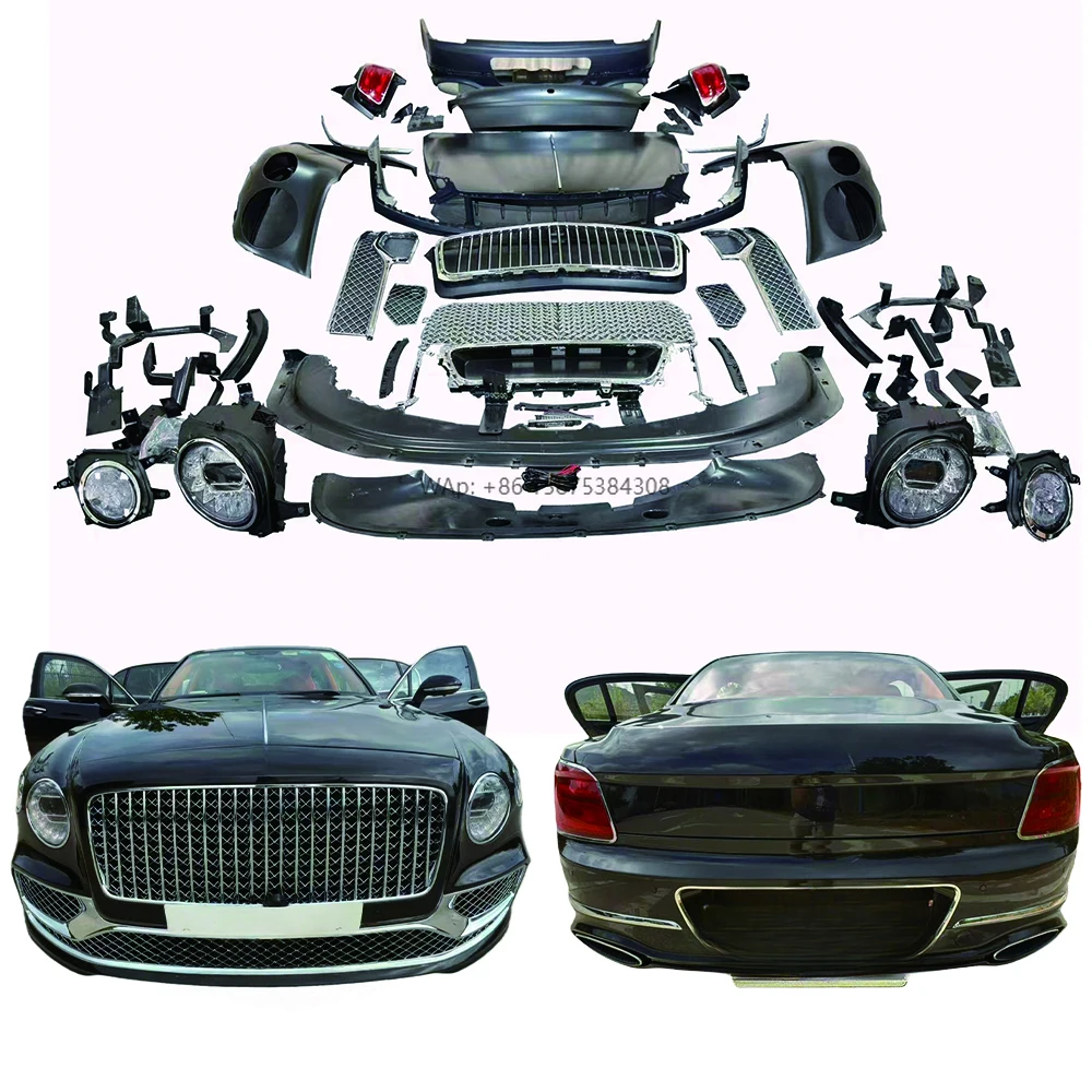 

For 2021-2022 Style Body Kit for Flying Spur 2008-2016 - Front Bumper Headlights & Taillights