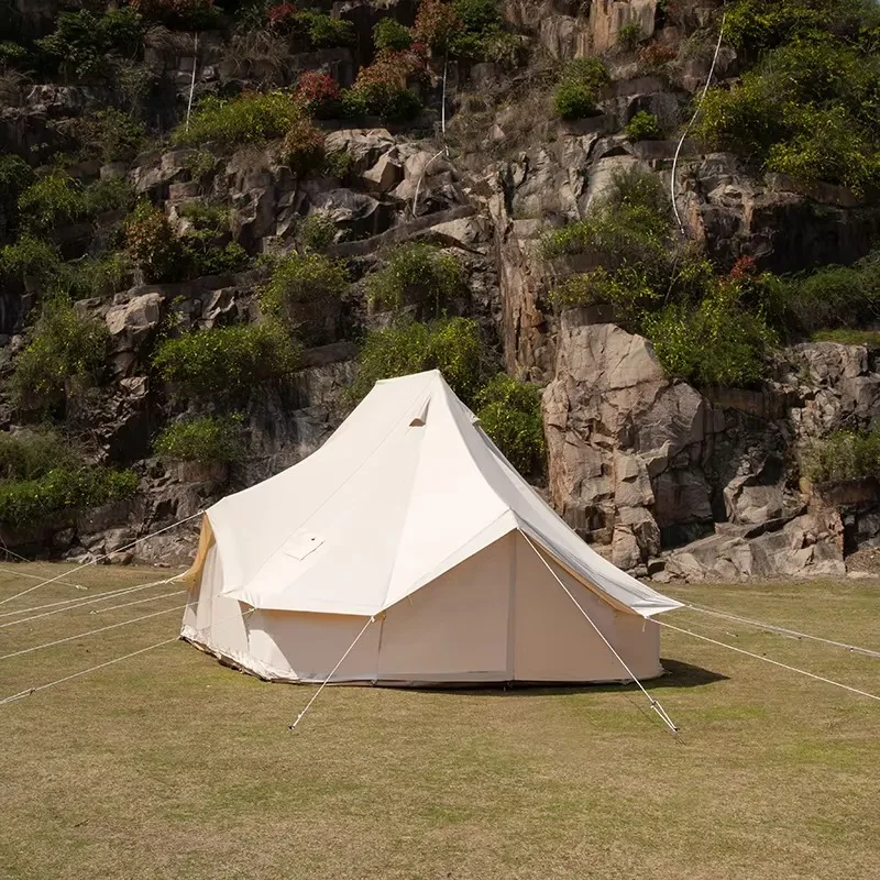 

Cotton Canvas Three Doors Big Space Good Ventilation Of Star Canopy Tent