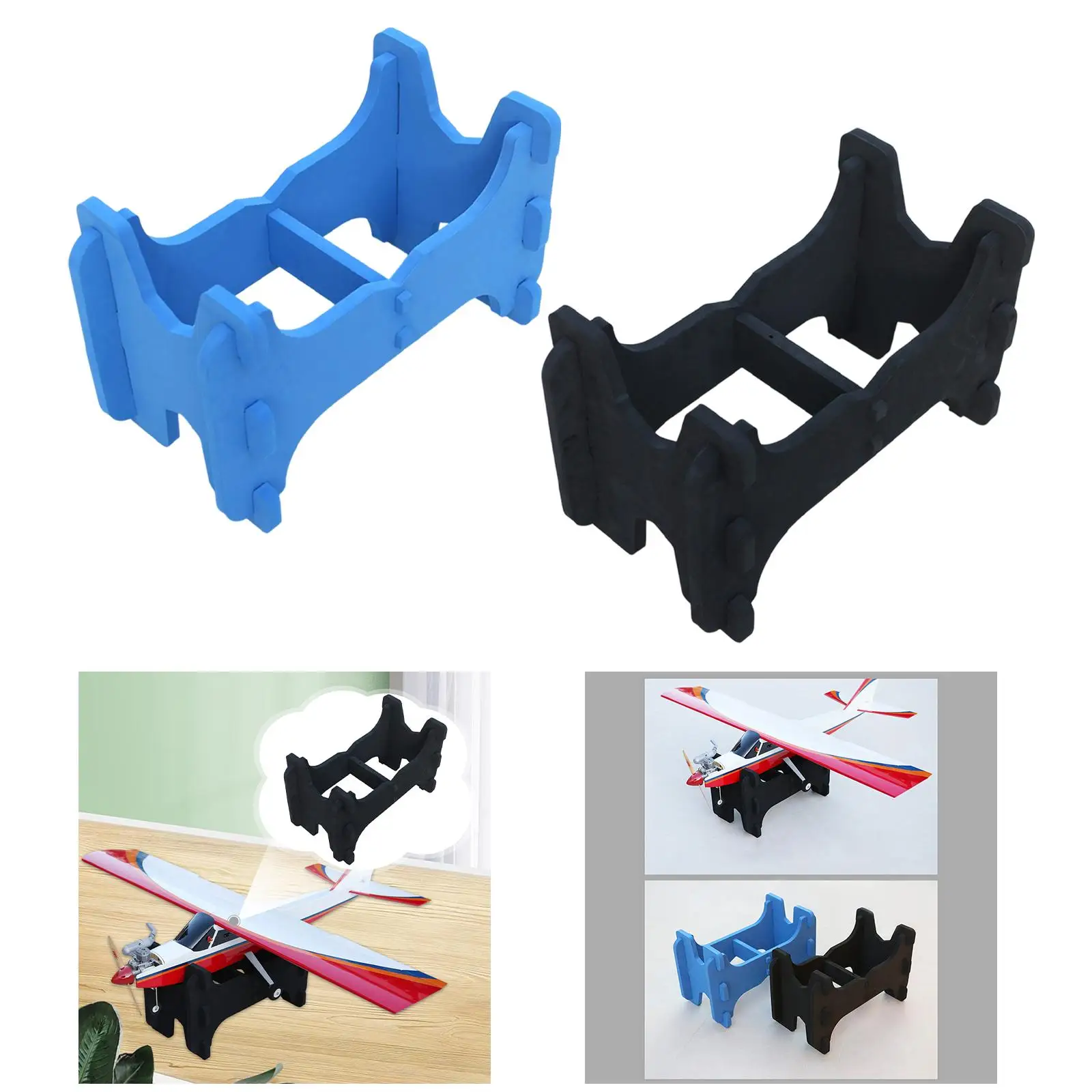 RC Aircraft Foam Stand Accessories Support Supplies Repair Parts Easy to Install Airplane Stand Aircraft Bracket