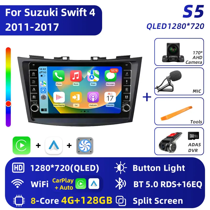 Android 16 Autoradio Stereo Voor Suzuki Swift 4 2011 2012 2013 2014-2016 Multimedia Video Player 2 Din auto Audio G Stereo Audio