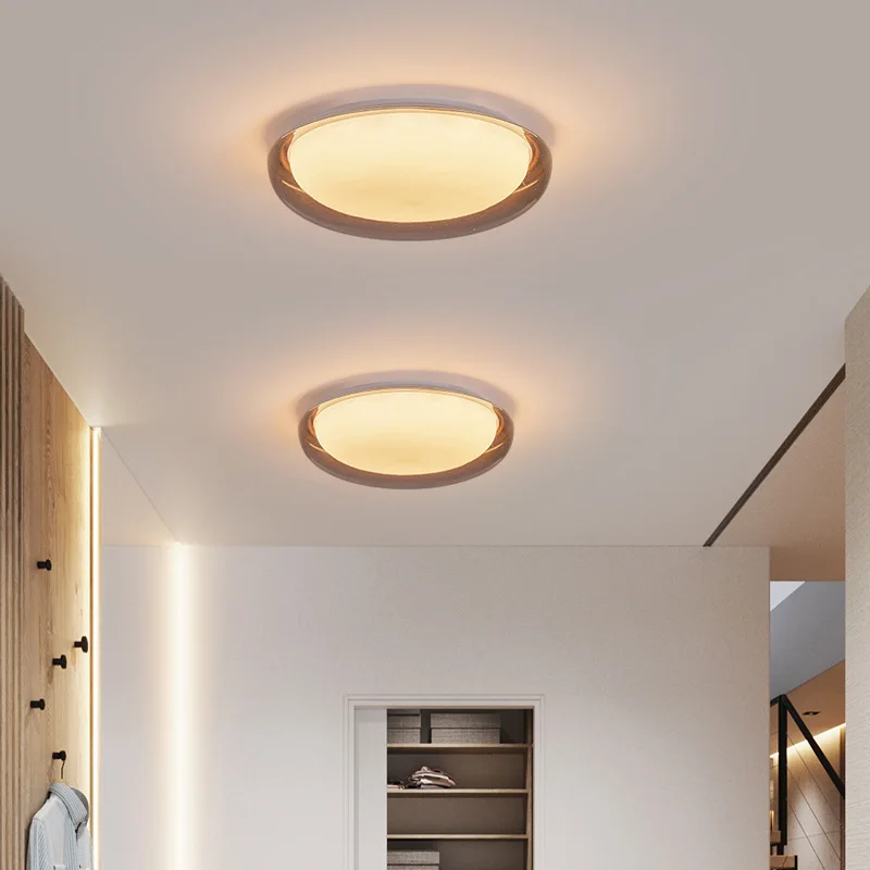 Round Acrylic Ceiling Lamps Designer Minimalist Decor Corridor Aisle Entrance Balcony Study Eye Protection LED Lighting Fixtures