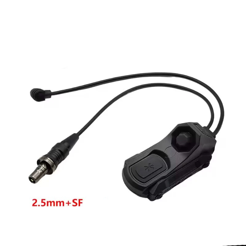 Airsoft Tactical Pressure Axon Switch, Dual Function Remote Control Button, SF/2.5 Rear Plug, M300, M600, DBAL, PEQ, NGAL