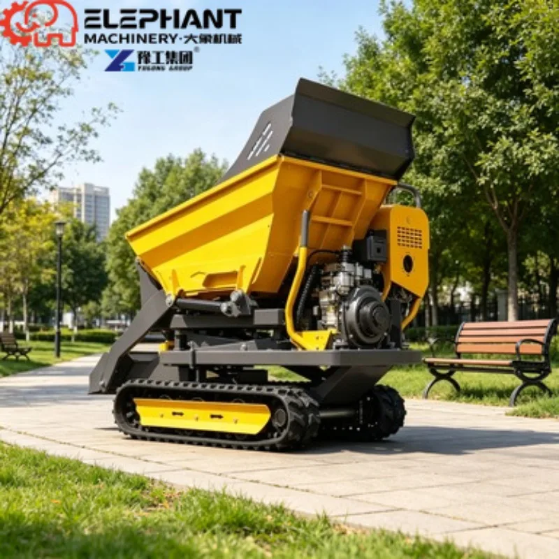 Mini Dumper 800kg Hydraulic Automatic Unloading Transporter, High Load‑capacity For Farm Harvest Tasks