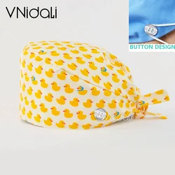Men and woman Cotton Pet shop cap lab Beauty work hat nursing scrubs caps