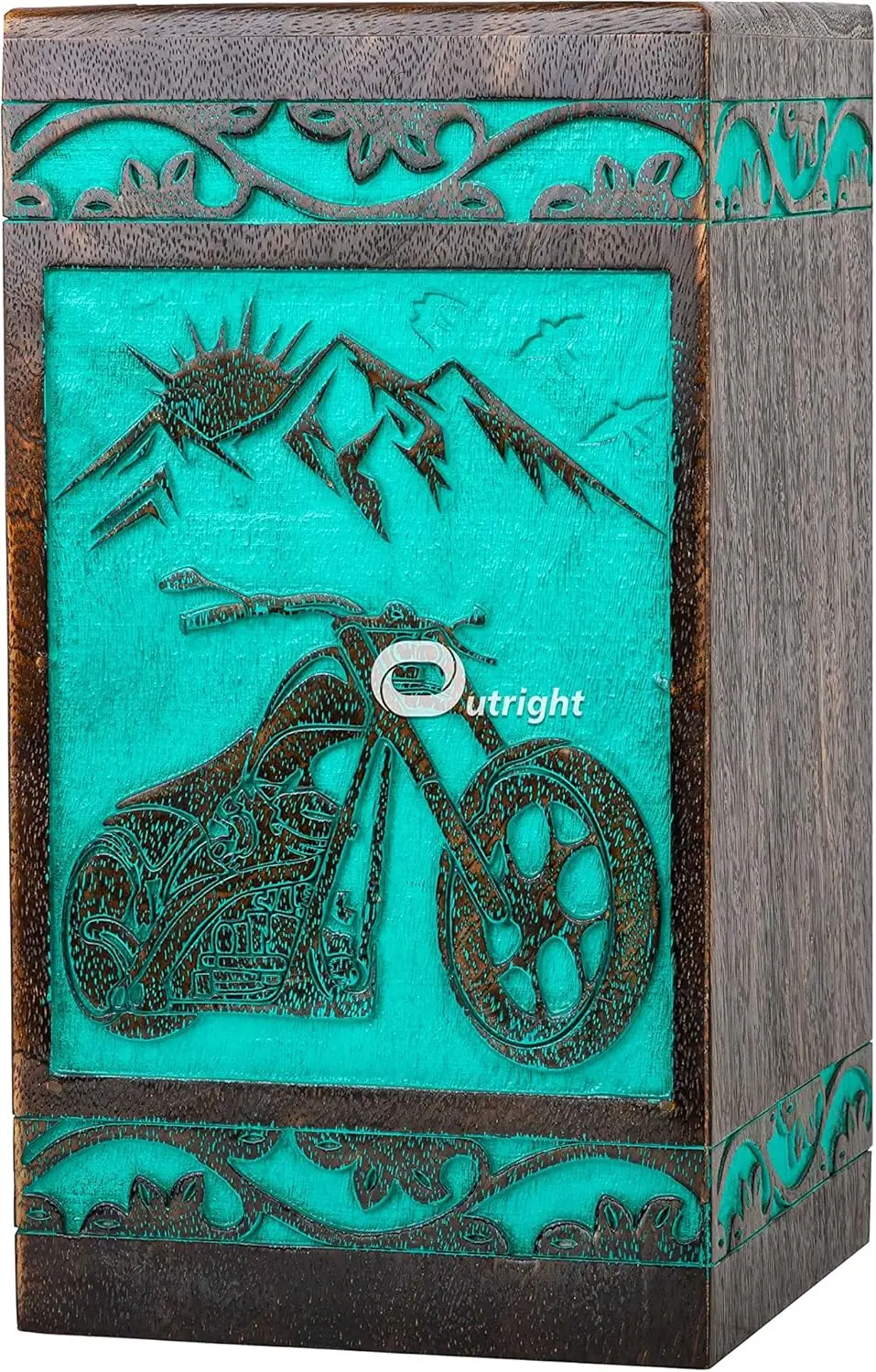 

Маленькая урна для праха, мотоциклетный ковчег для людей и домашних животных, вместимость 115 фунтов.