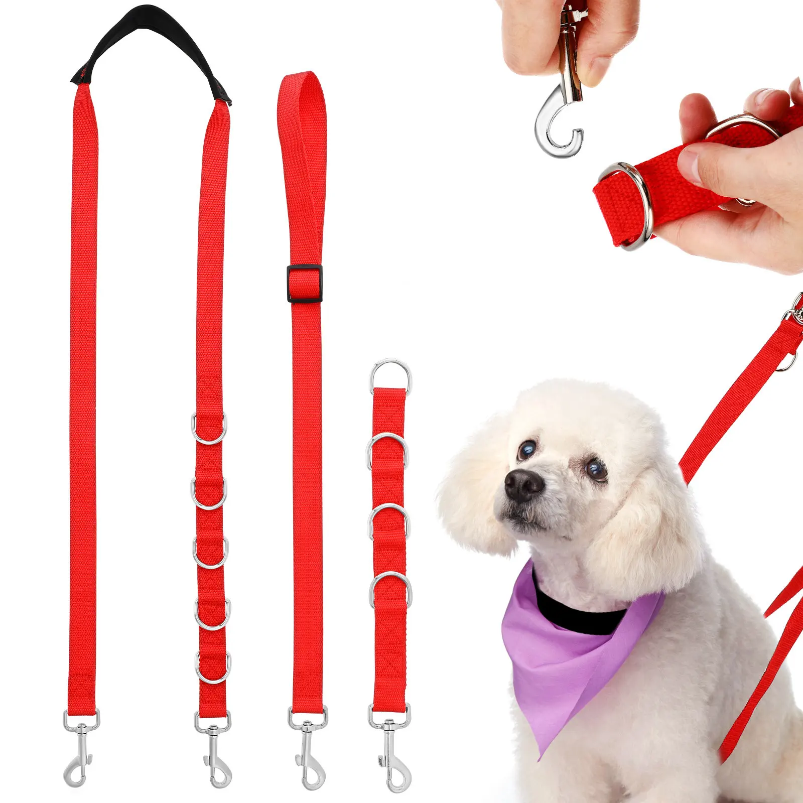 1Set Pet Grooming Strap Adjustable Dog Bathing Restraint Loop Heavy Duty Grooming Table Supply Dog Safety Noose