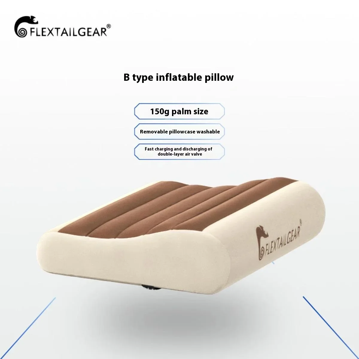 Flextail Zero Outdoor Portable Inflatable Pillow 150g Ultralight Camping Lunch Break Sleeping Bag Travel Comfortable Pillow