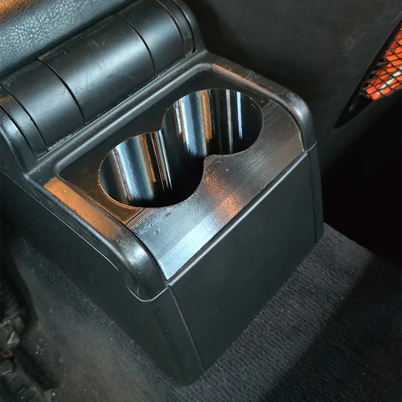 Cup Holder Drink Holder Center Console Insert Black Rear Dual Cup Holder For BMW E46 Part Replacement Car Interior Accessories