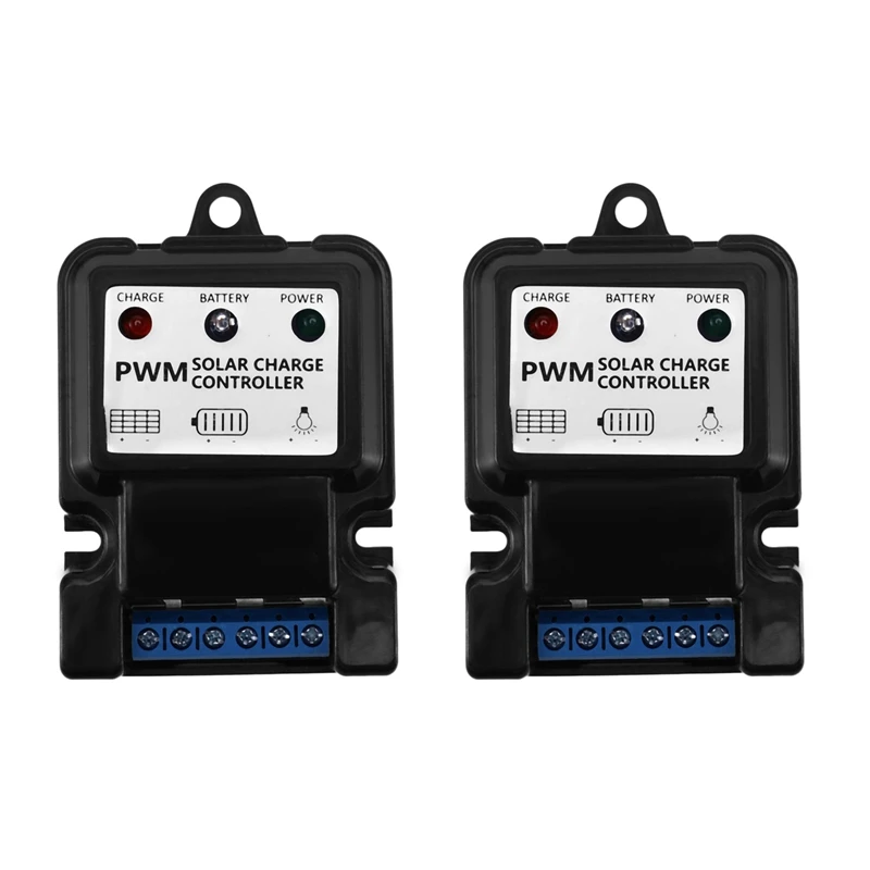 2Pc New Useful Durable 6V 12V 10A Auto Solar Panel Charge Controller Battery Charger Regulator Hot Home Improvement