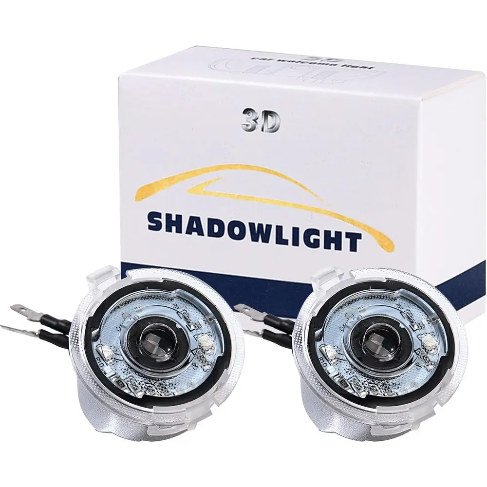 

Enhanced LED Side Mirror Logo Projectors for F0d, F15, Explorer, Edge, and More - 3D Ghost Shadow Car Courtesy Lights, Pair Set